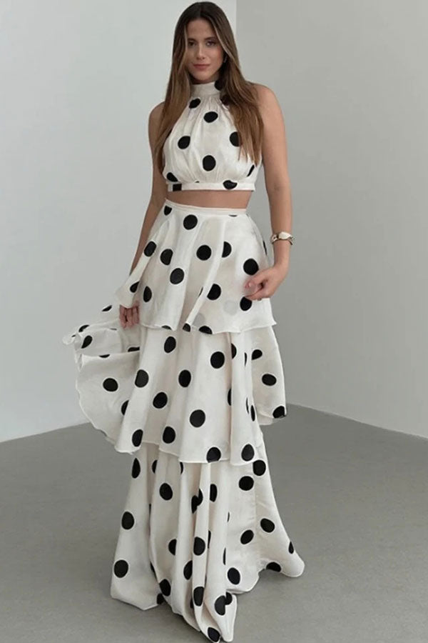 Polka Dot Maxi Dress